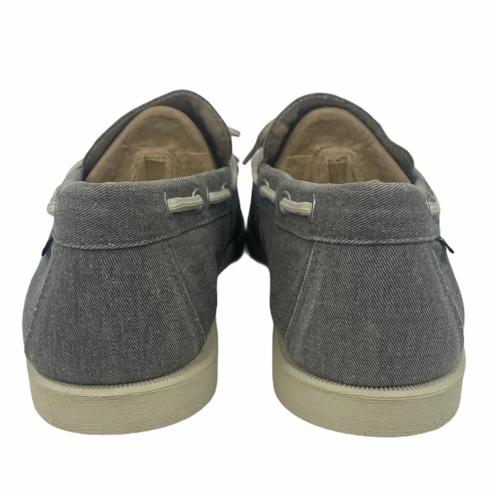 Eastland Grey Yarmouth 1-Eye Canvas Boat Shoes